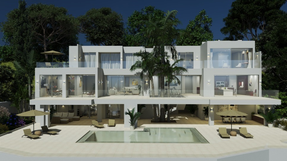 NEWLY BUILT VILLA IN FIRST SEA LINE IN CALA VINYAS